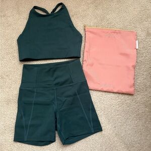 Girlfriend Collective Set in “Moss”